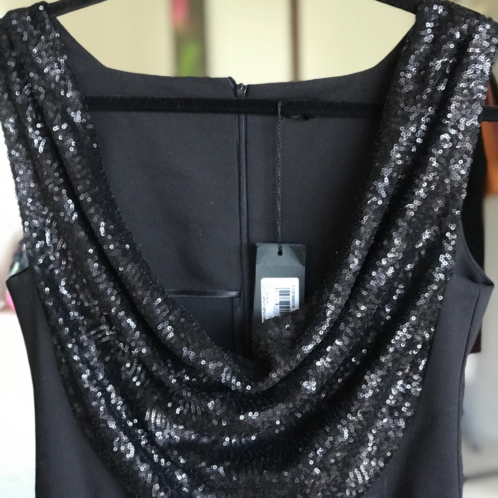 Italian Pepa G. Little black dress sequin.